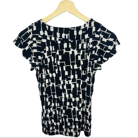 Women’s Merona Black and White Top/Blouse - Picture 2 of 4